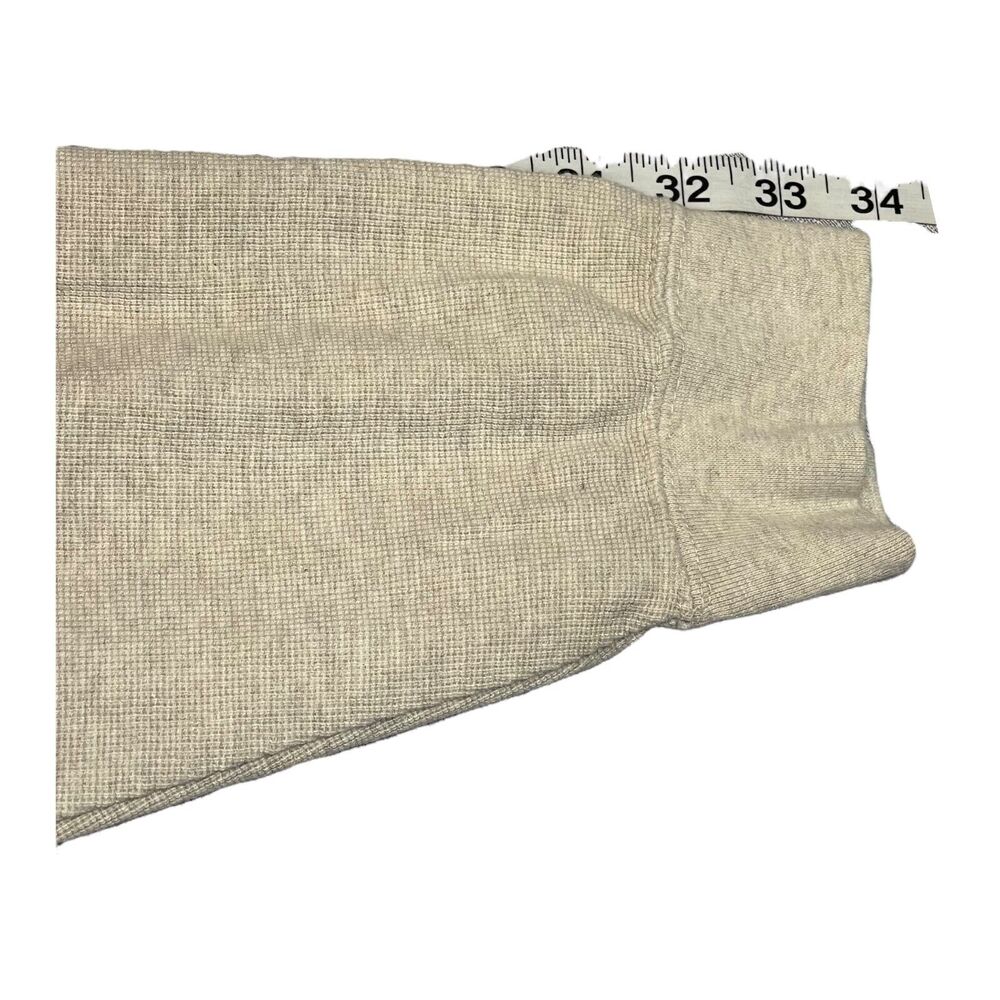 Craftsman Shirt Men's 2XL Beige Stretch Henley Neck Long Sleeve High Low Hem - Picture 6 of 6
